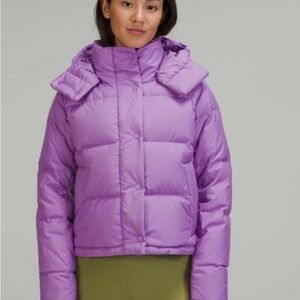 Lululemon Athletica Lavender Wunder Puff Cropped Jacket